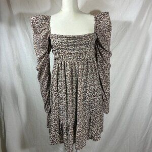 Abercrombie & Fitch  babydoll mini floral dress - size medium